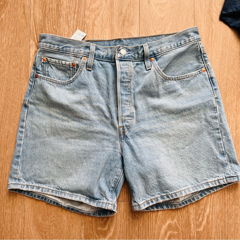 Sold - Levi's Light Blue 501 Denim Shorts